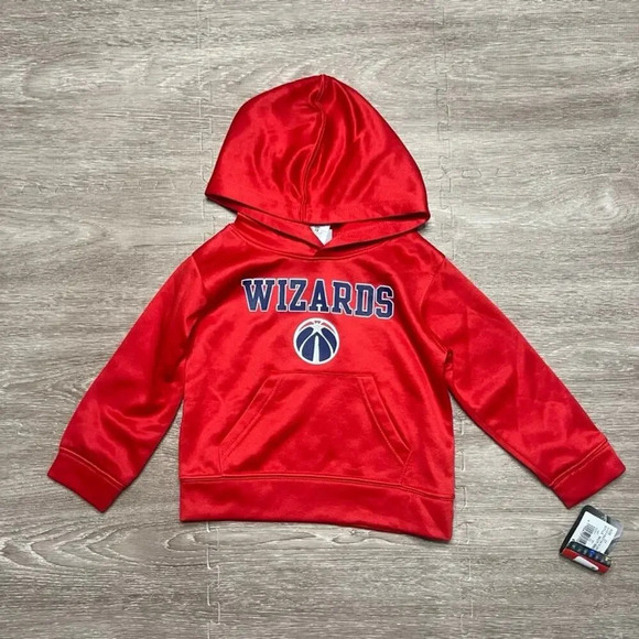 NWT NBA Washington Wizards Red Pullover Hoodie Unisex Kids Size 2T‎ - Picture 1 of 3